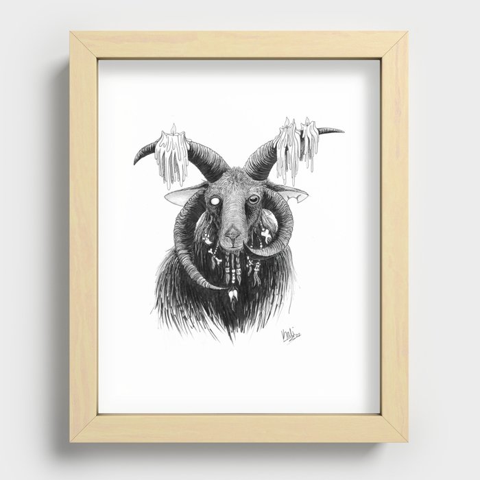 Jacob Sheep Recessed Framed Print