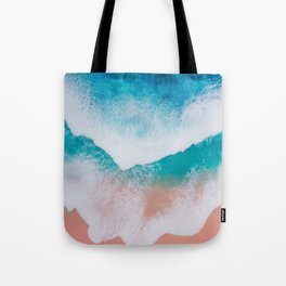 Amazing ocean waves whit epoxy resin Tote Bag