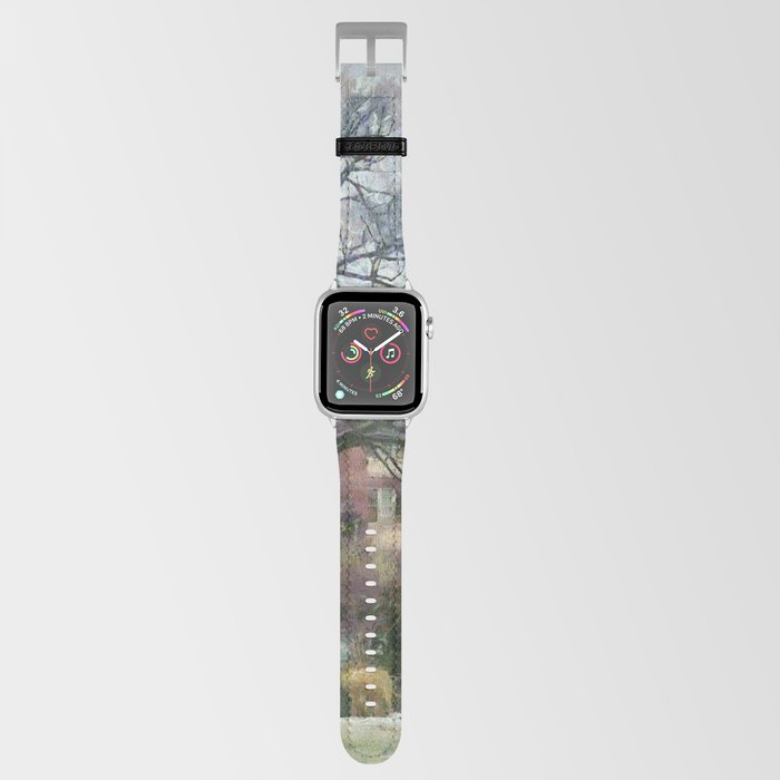 First snowfall in Penn State University Apple Watch Band