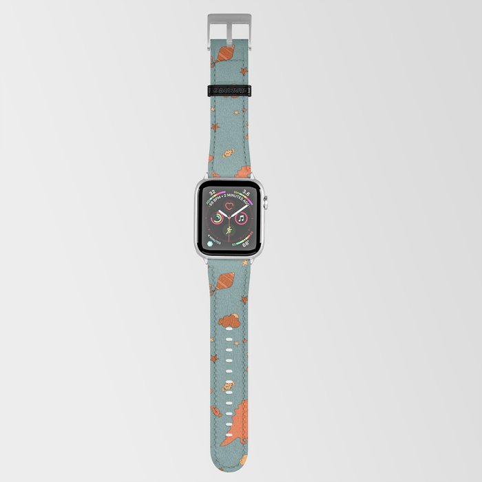 Dinosaurs pattern. Fashion Kids Print Apple Watch Band