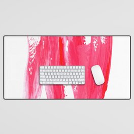 Pink 2 | Acrylic Brush Stroke Abstract Desk Mat