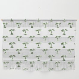 Green Palm Trees Pattern Wall Hanging