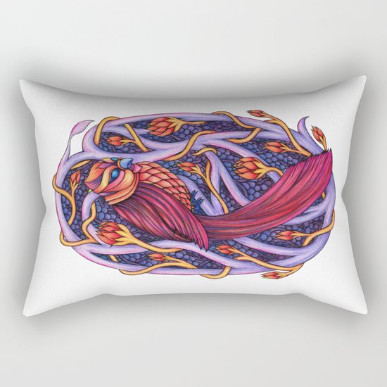 Red Sky Omen Rectangular Pillow