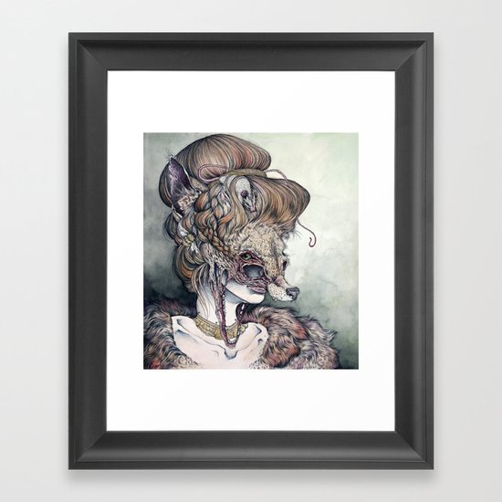 Vulpes Masquerade, now as a print! Framed Art Print