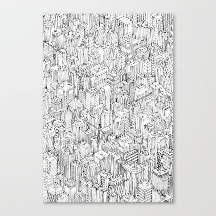Isometric Urbanism pt.1 Canvas Print