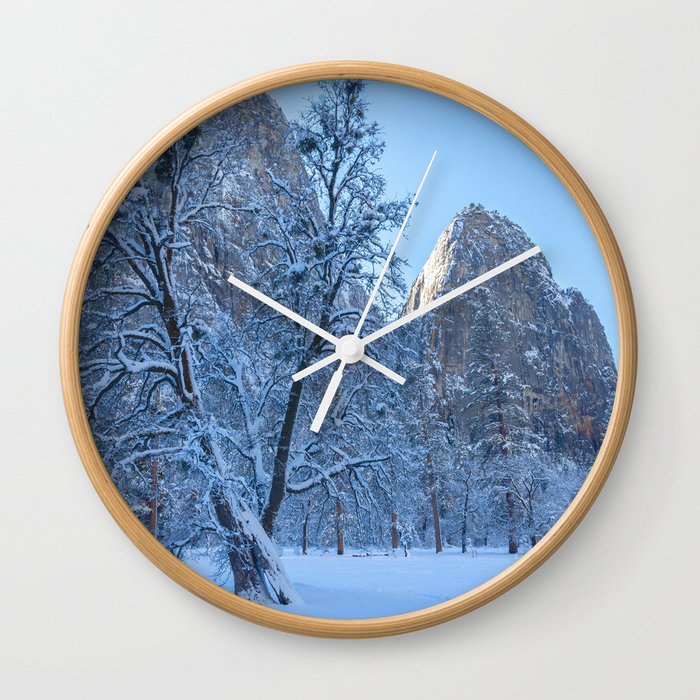 White Meadow Wall Clock