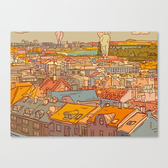 Budapest digital 1. Canvas Print