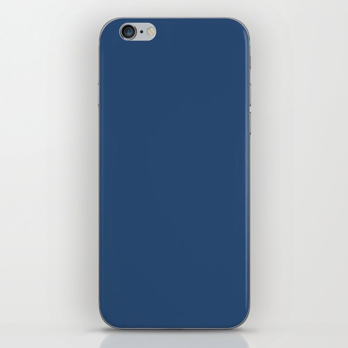 SET SAIL navy blue solid color modern abstract pattern  iPhone Skin