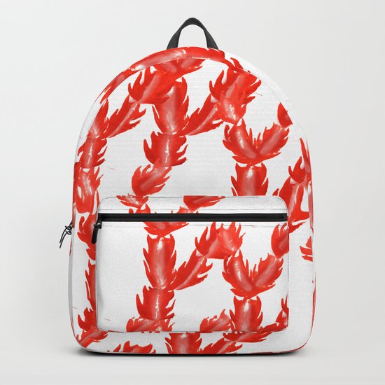 Pink Succulent Pattern Backpack