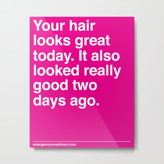 Your Hair Metal Print