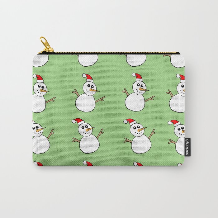 Xmas Snowman Carry-All Pouch
