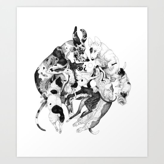 Dogs Art Print