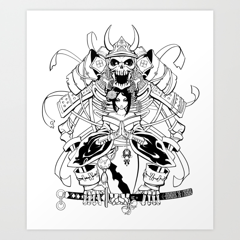 Cursed Blade Art Print By Pchan Society6