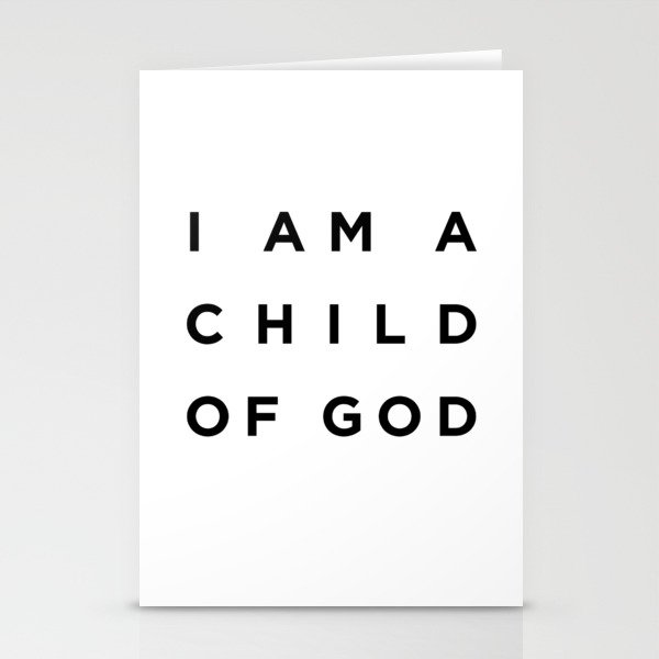 Child Of God - Bible Verses 1 - Christian - Faith Based - Inspirational - Spiritual, Religious Stationery Cards