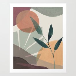 Tropical Leaves Abstract I Art Print