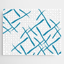 Turquoise cross marks Jigsaw Puzzle