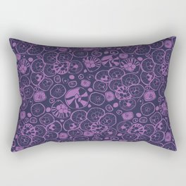 Mushrooms /Purple Rectangular Pillow