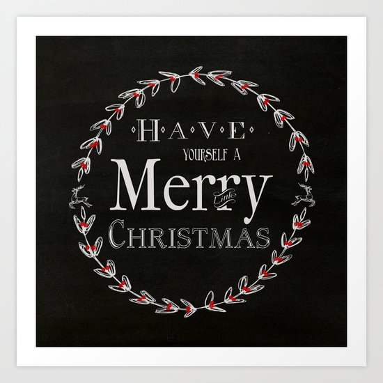 Merry Christmas Art Print