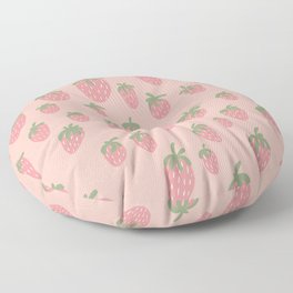 Strawberry Field (Pink) Floor Pillow