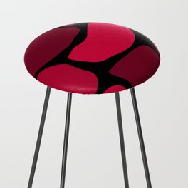 Elegant Abstract Vintage Red Collection Counter Stool