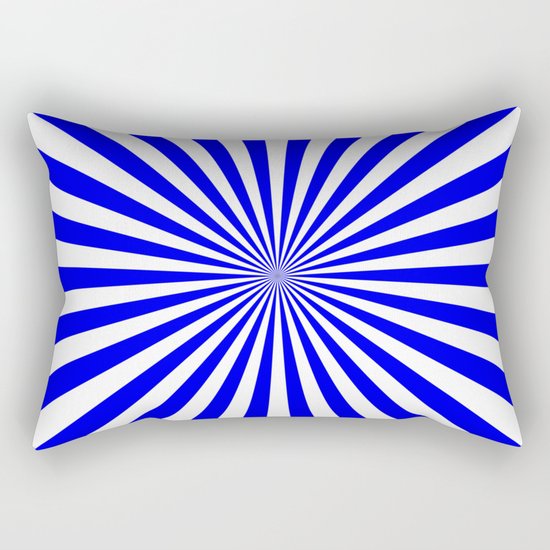Starburst (Blue/White) Rectangular Pillow