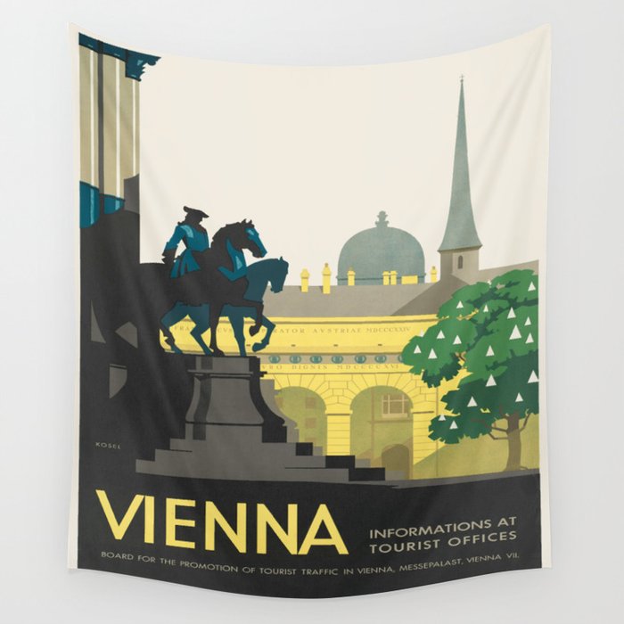 Vintage poster - Vienna Wall Tapestry