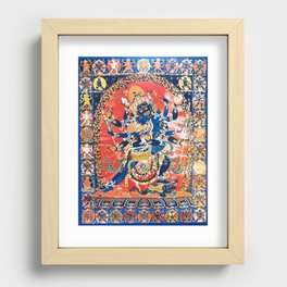 Tibetan Buddhist Humkara Abhidhana Tantra Recessed Framed Print
