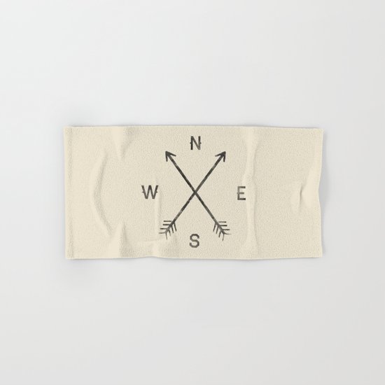 Compass (Natural) Hand & Bath Towel
