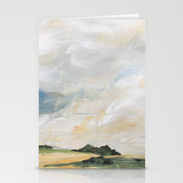 Original Abstract Landscape Painting Number 7 Stationery Cards By