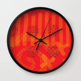 Seriously Red Wall Clock