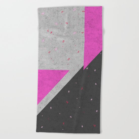 Geometric Shapes Pattern Beach Towel