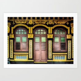 The Singapore Shophouse Art Print