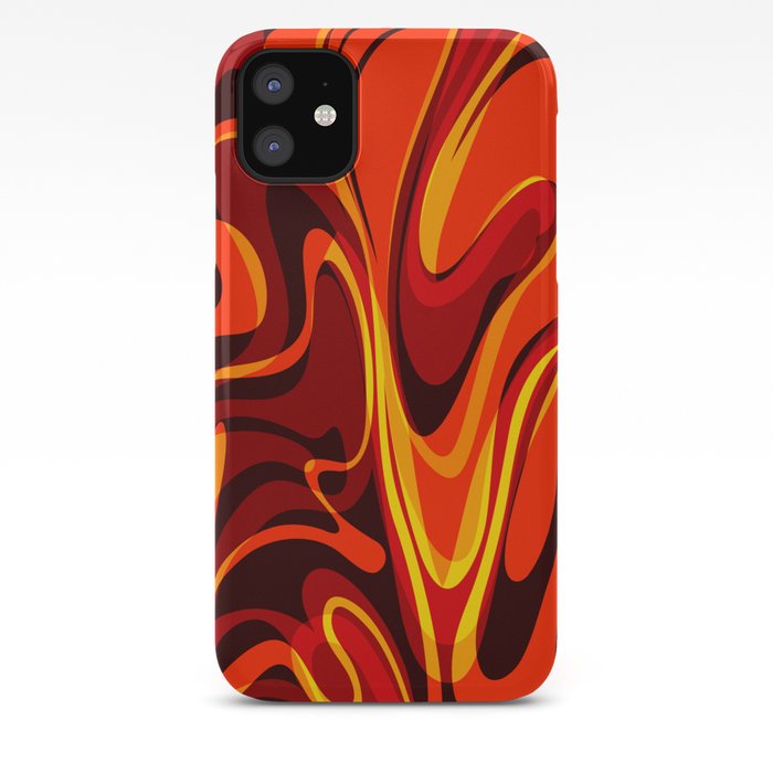 Abstract Lava Magma iPhone Case