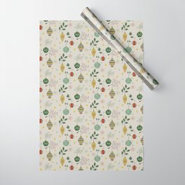 Vintage Christmas Baubles Wrapping Paper