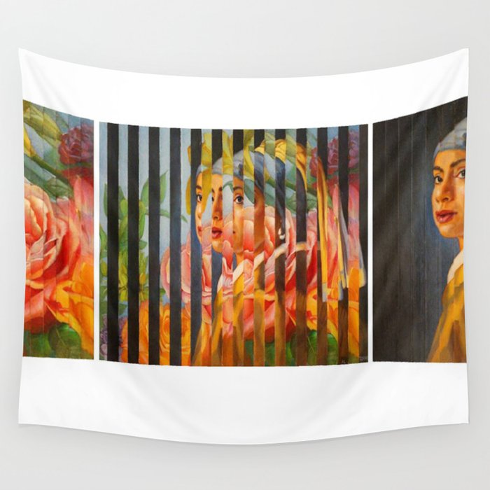 Girl with the Pearl Earring Wall Tapestry