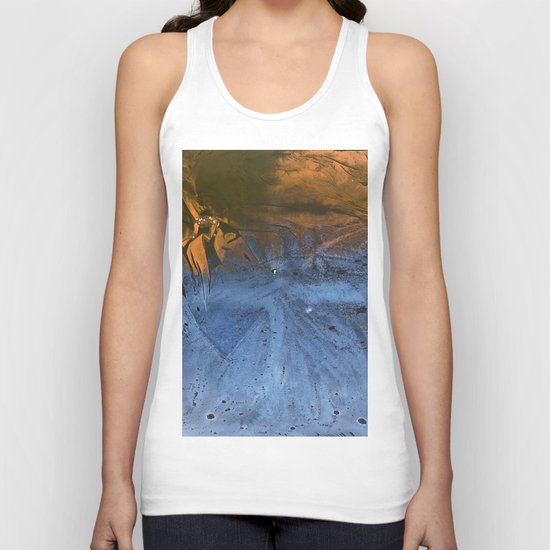 Ocean At Night Jean Copper Unisex Tank Top