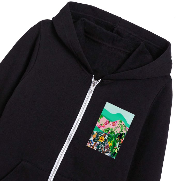 Mountain Flowers Kids Zip Hoodie