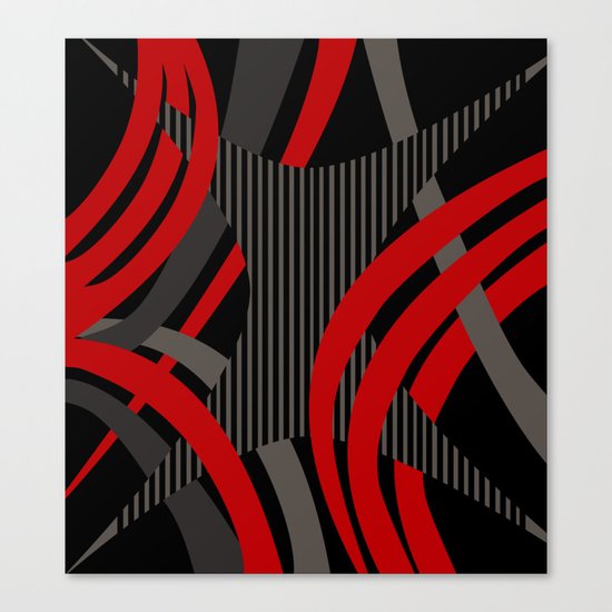 Red Wired Canvas Print