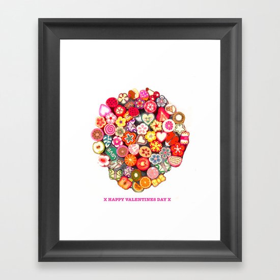 SWEET VALENTINE Framed Art Print