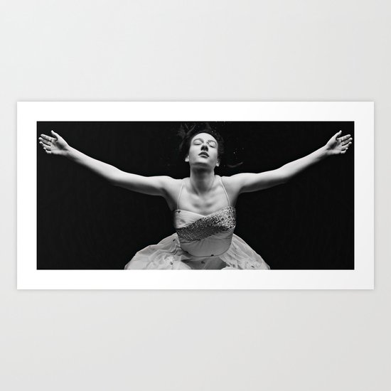 abyss of the disheartened : II bw Art Print