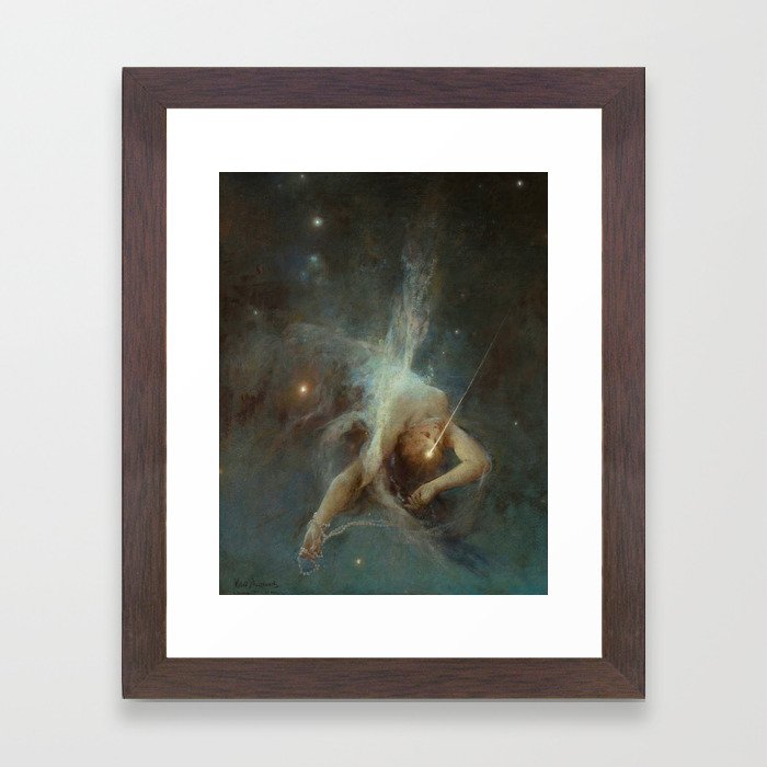 "Falling Star" by Witold Pruszkowski (1884) Framed Art Print