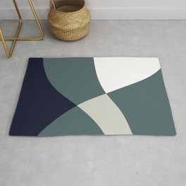Waves (Blues) Area & Throw Rug