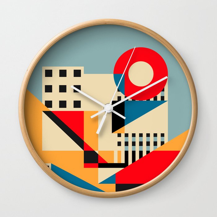 Dream Geometric City Wall Clock