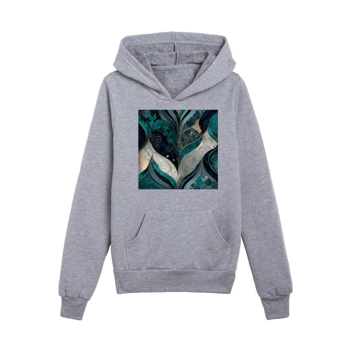 Elegant Vintage Art Deco Print Kids Pullover Hoodie