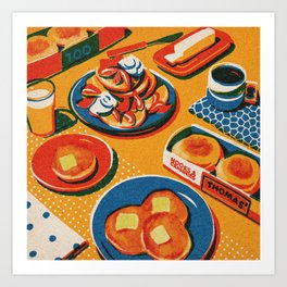 Breakfast O Art Print
