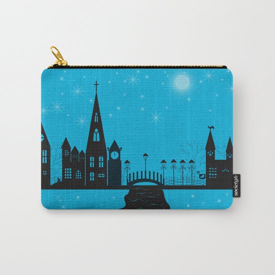 Winter night . Christmas. Carry-All Pouch