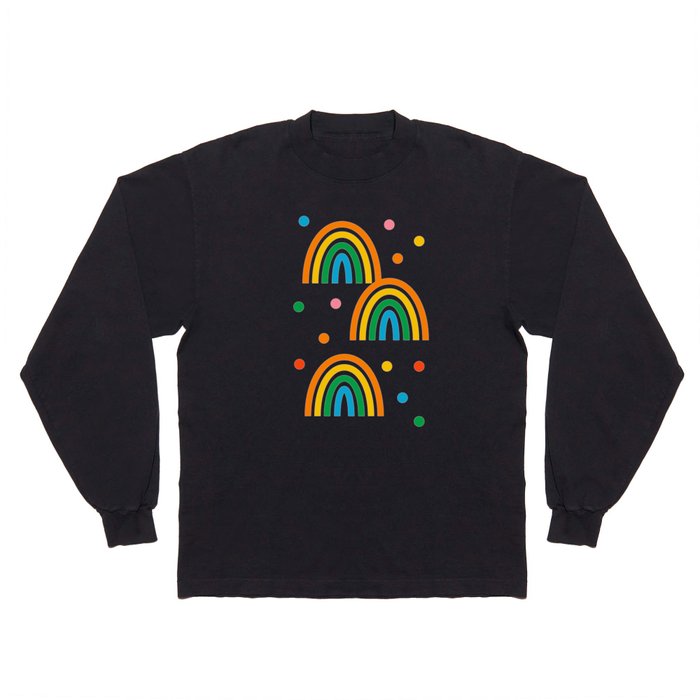 Primary Rainbow Long Sleeve T Shirt