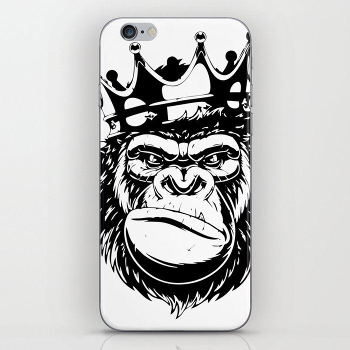 Gorilla, king kong, Big and Tall King Size Gorilla Face iPhone Skin