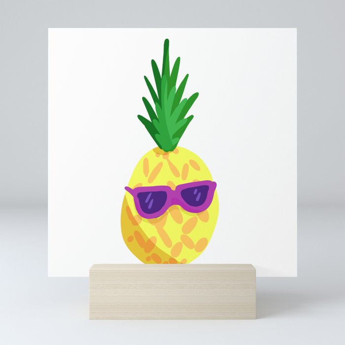 Cool Pineapple Mini Art Print