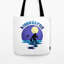 Fishing Bigfoot Pun Bassquatch Sasquatch Lover Angler Tote Bag